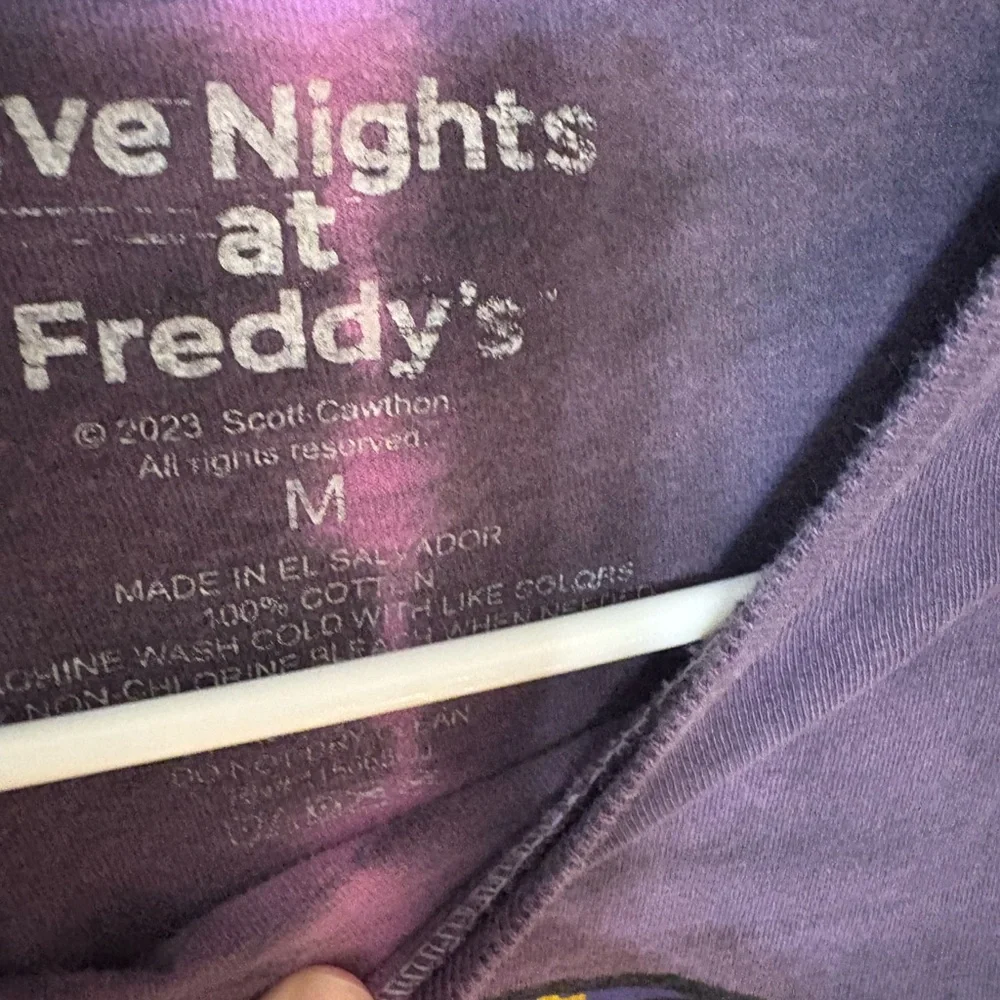 Five Nights at Freddy’s (FNAF) Women’s Graphic T-Shirt - Purple Tie-dye. - Picture 8 of 8